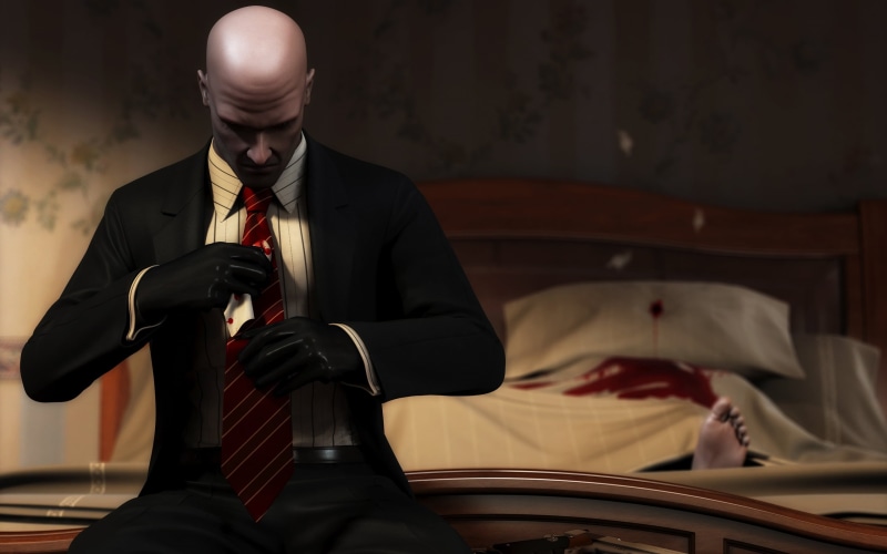 menswear, fashion, real people, hitman, formalwear, bedroom, caucasian Ethnicity, the corpse, Blood money, business, indoors, Gloves, corporate business