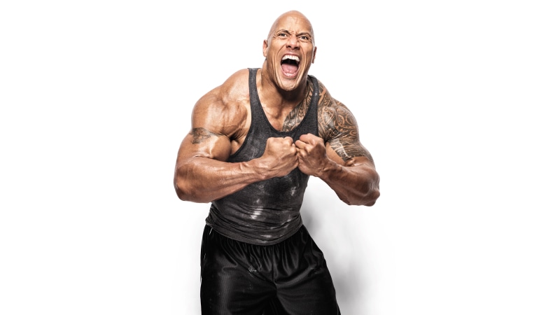 tattoos, macho, mouth open, dwayne, people, furious, muscular Build, isolated, negative emotion, masculinity, screaming, johnson, males, cut Out, power