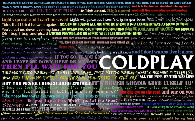 Band (Music), 1080P, Coldplay, poster, collage, word