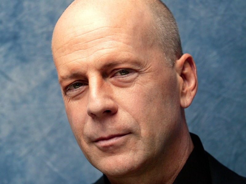 Bruce Willis, portrait, actor, men, bald, 720P