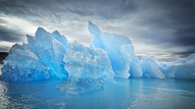 glacier, frozen, environment, 1080P, waterfront, tranquility, scenics - nature, melting, lagoon, nature, winter, cold temperature, sea, ice, idyllic, sky