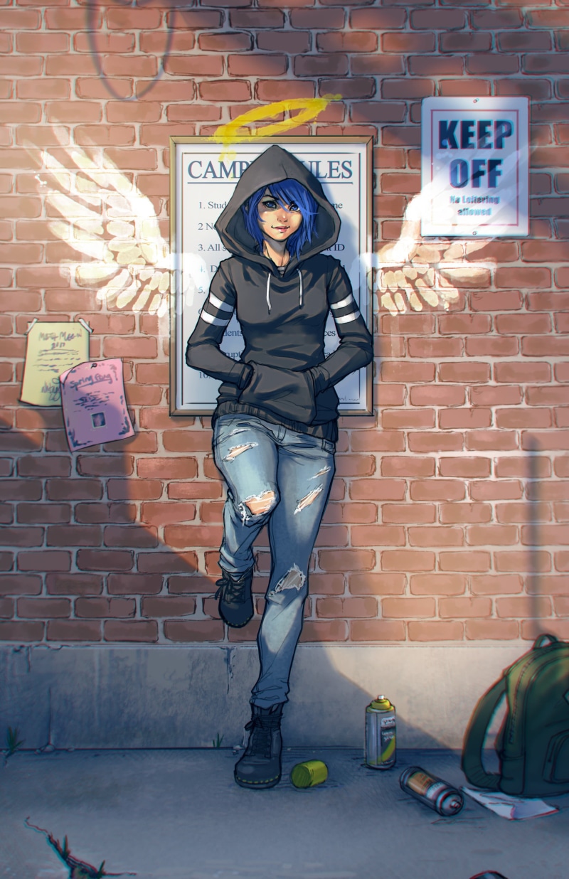 wall, adult, thief, anime, one Person, male likeness, drawing, standing, representation, caucasian Ethnicity, illustration, two people, full length, architecture