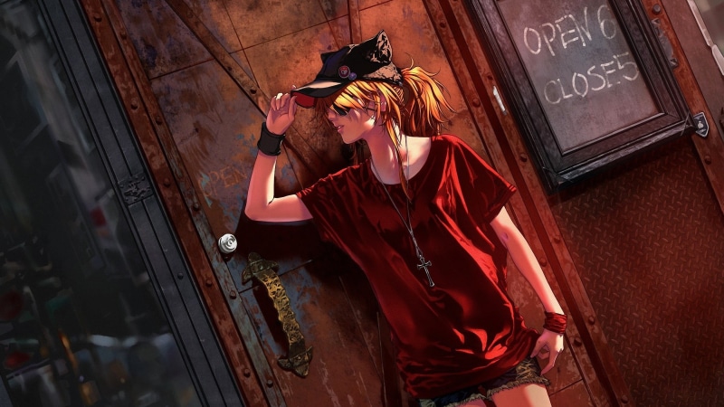 holding, female, real people, digital, day, standing, casual clothing, clothing, indoors, wearing, young adult, 2K, architecture, Neon Genesis Evangelion