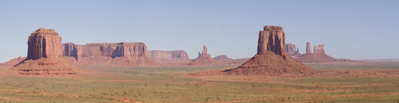 butte - Rocky Outcrop, mountains, wild West, solid, outdoors, photo, desert, 5K, monument Valley Tribal Park, clear sky, rock - Object, rock, scenics - nature