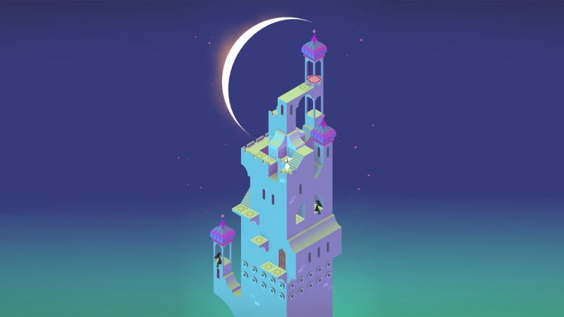 sign, business, Video Game, 1080P, colored background, large group of objects, data, communication, pink color, technology, Monument Valley, motion, finance