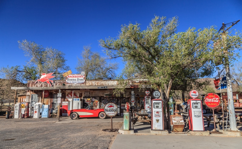 plant, gasstation, city, Classic, architecture, food and drink, street, Arizona, tree, gas, unitedstates, building exterior, transportation, mode of transportation