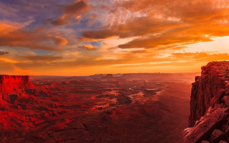 beauty in nature, geology, tranquil scene, cloud - sky, grand, rock - object, arizona, nature, environment, sky, panoramas, rock formation, tranquility