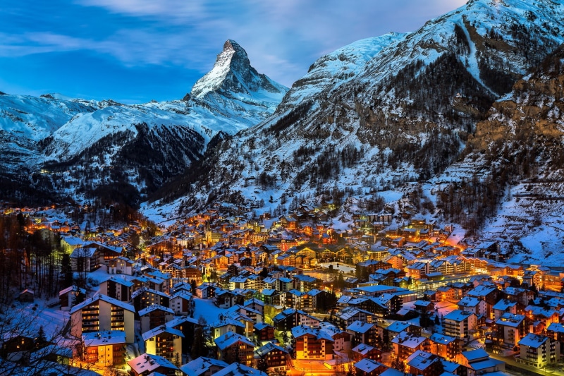 Zermatt, Alps, snow, Matterhorn, 1080P