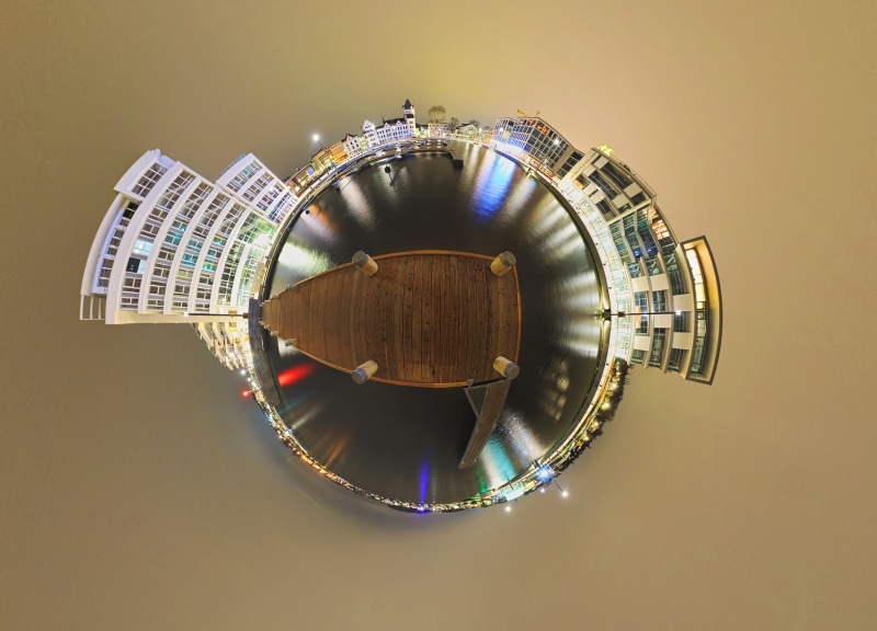 light, geometric shape, sphere, lake, photo art, single object, directly above, panoramic picture, reflection, pattern, luxury, watch, photo technique