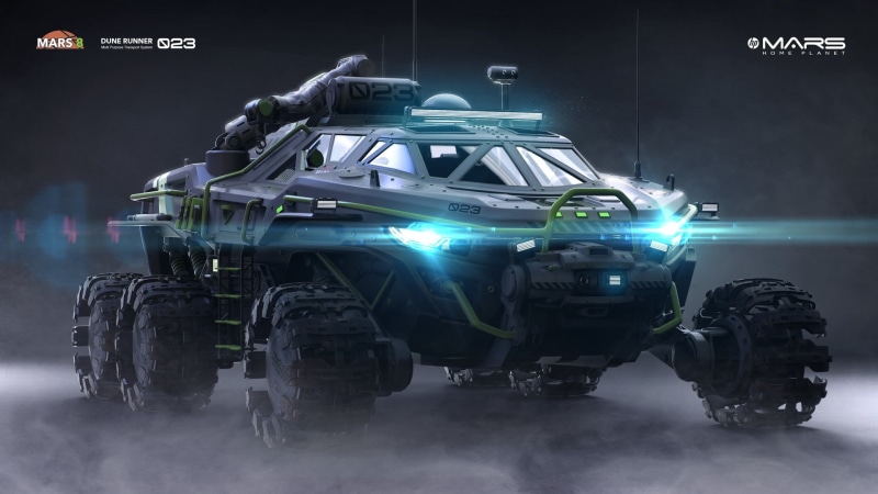 machine, technique, transport, light, Dune Runner, 1080P