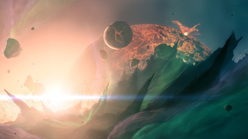 full frame, animals in the wild, animal wildlife, no people, 1080P, explosion, sunlight, stars, concept art, swimming, underwater, supernova