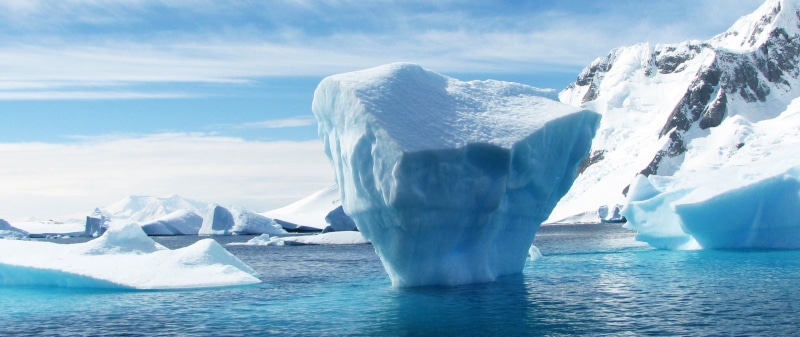 snow, sea, iceberg, ice, 2K, landscape