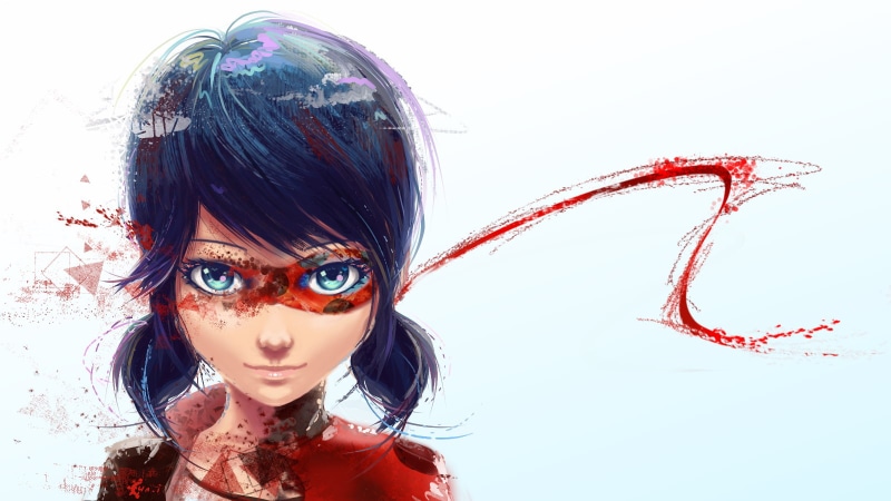 mask, Miraculous LadyBug, fan art, 720P