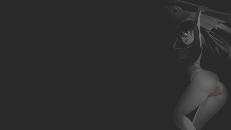 koikeya, summer, monochrome, fan art, illustration, minimalism, anime, 1080P, anime girls, pantsu shot, dark background, original characters