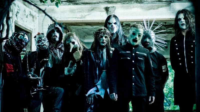 sleeved, young adult, s, obscured face, men, singer, celebration, architecture, white, Slipknot, women, indoors, shirt, long, digital composite, band, medium group of people