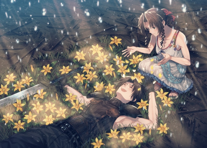 Final Fantasy VII, Aerith Gainsborough, 1080P, Zack Fair, Final Fantasy
