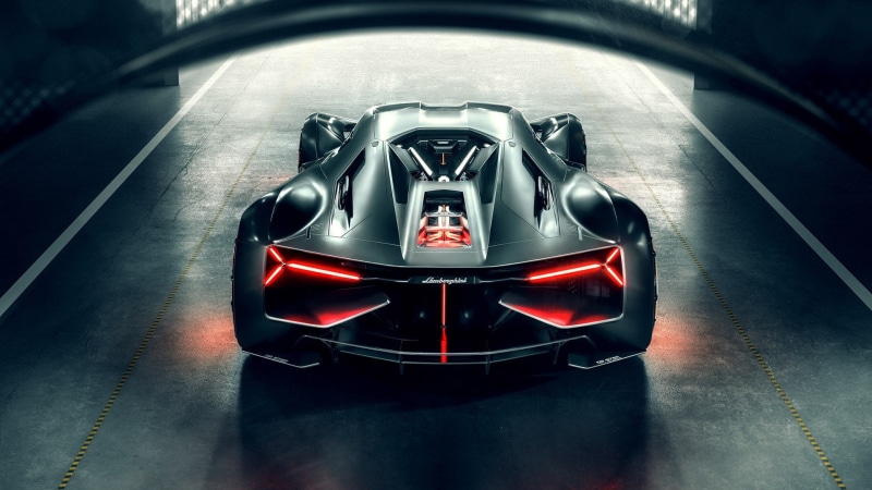 1080P, lamborghini terzo millennio, concept car, sports car, lamborghini, electric car, terzo millennio, supercar, black car