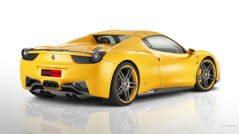 yellow taxi, land vehicle, coupe, antique, no people, 1080P, indoors, Ferrari 458, motor vehicle, transportation, cut out, car, wheel, studio shot, white background