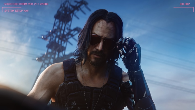 4K, Johnny Silverhand, Cyberpunk 2077, Video Game, Cyberpunk