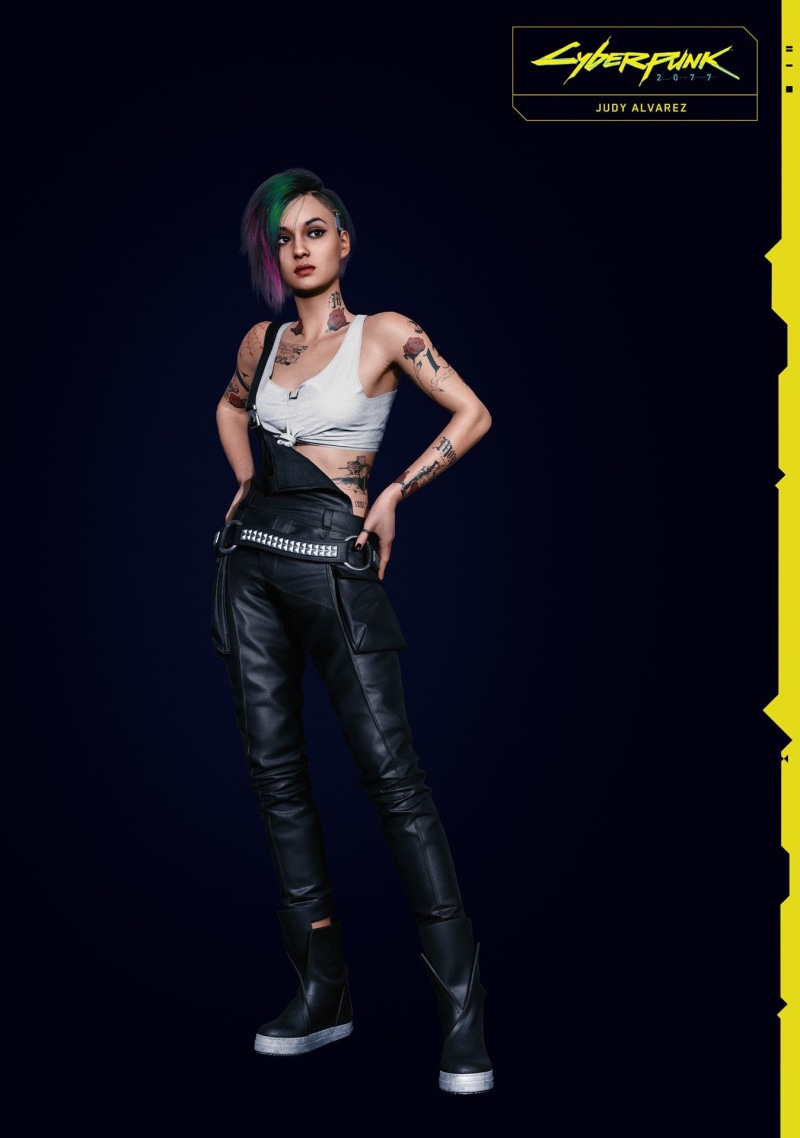 Judy Alvarez, Cyberpunk 2077, Cute Bunny, artwork, 720P