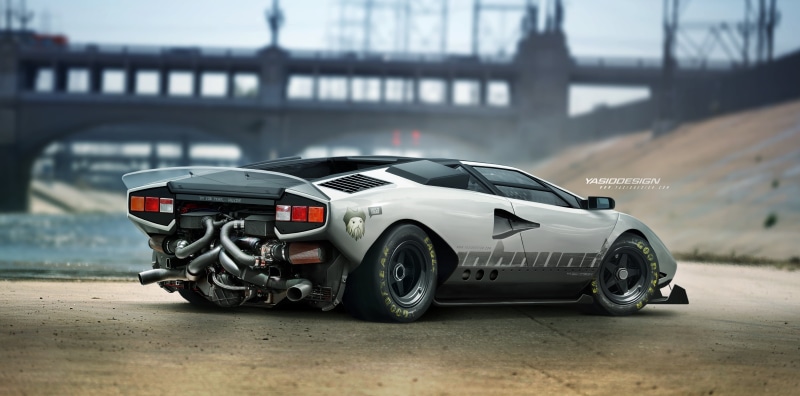 architecture, focus on foreground, gray, sports, speed, render, land vehicle, car, 4K, Lamborghini, no people, motor racing track, sports race, auto racing