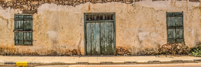 architecture, sotira, old, decay, 4K, city, outdoors, house, window, protection, architecture And Buildings, day, exterior, Abandoned, cyprus, Weathered