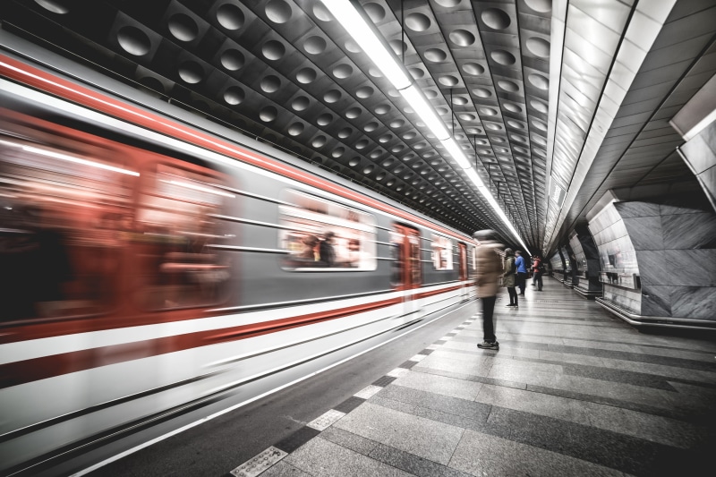 movement, abstract, tunnel, network, lines, Metro Subway, urban Scene, blurred, motion, transit, incidental people, moving, subway Train, railroad station