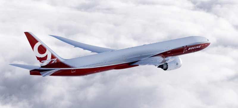aircraft, 777x, airliner, transport, boeing, 8K, airplane, jet, 777