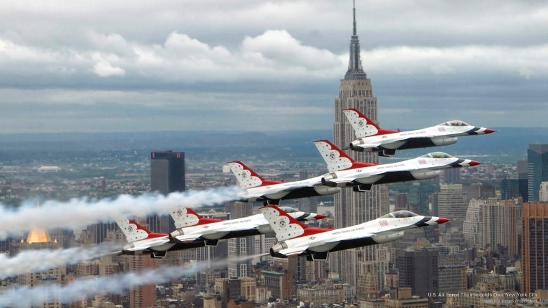 thunderbirds, york, u, Transportation, force, s, air, 2K, city, new