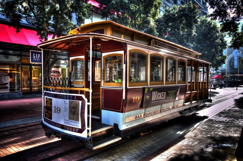 San Francisco, vehicle, vintage, 2K, tram