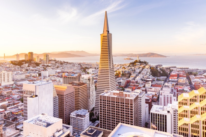 city, San Francisco, skyscraper, 2K