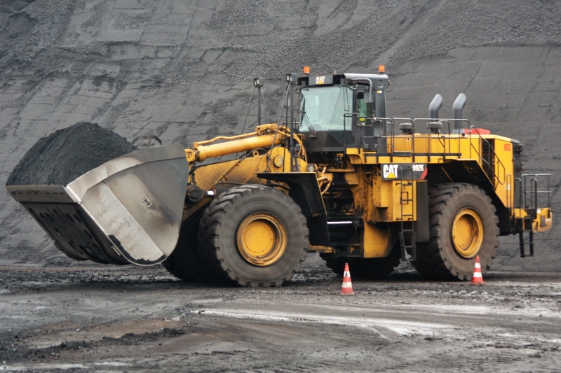 construction Vehicle, steel, wheel, day, Maasvlakte, mode of transportation, outdoors, digging, yellow, Bulldozer, industry, industrial equipment, truck