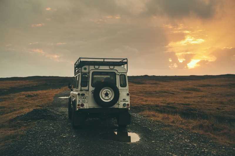 dirt Road, journey, transportation, technology, mode of transportation, scenics - nature, car, grass, 4x4, desert, cloud - sky, golden hour, sky, mode of Transport