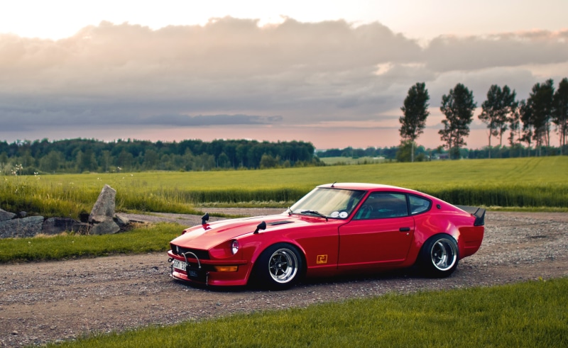 driving, competition, collectors Car, old-fashioned, Nissan, Beautiful, classic, modern, land, scenics, luxury, sports Car, car, sky, side View, shiny