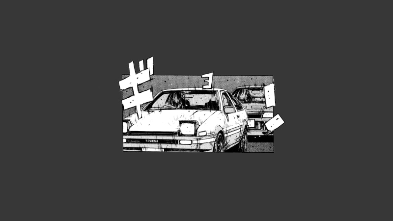 Toyota Trueno, 4K, Initial D, Toyota AE86