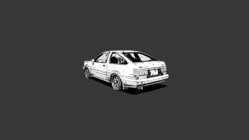 4K, Initial D, Toyota AE86