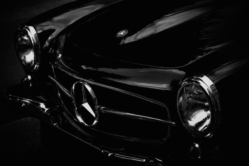 antique, silver colored, motor vehicle, reflection, 4K, no people, luxury, mode of transport, car, various, close-up, wheel, old-fashioned, black background