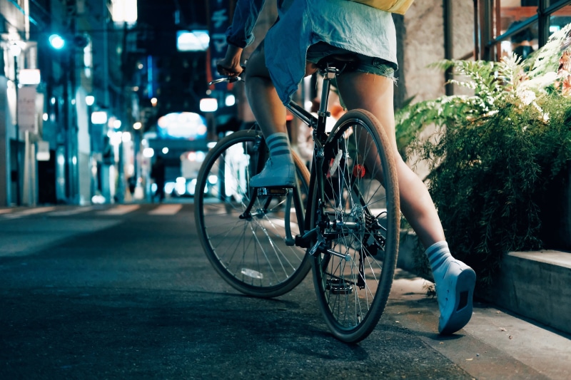 vehicle, 5K, one Person, near, built structure, building exterior, urban Scene, city Life, men, bush, transportation, cycle, cycling, young Adult, city