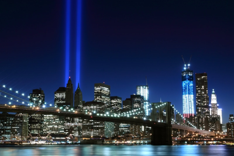 east River, tower, sky, water, hudson River, building, blue, connection, lighting Equipment, financial District, office Building, cityscape, new York City