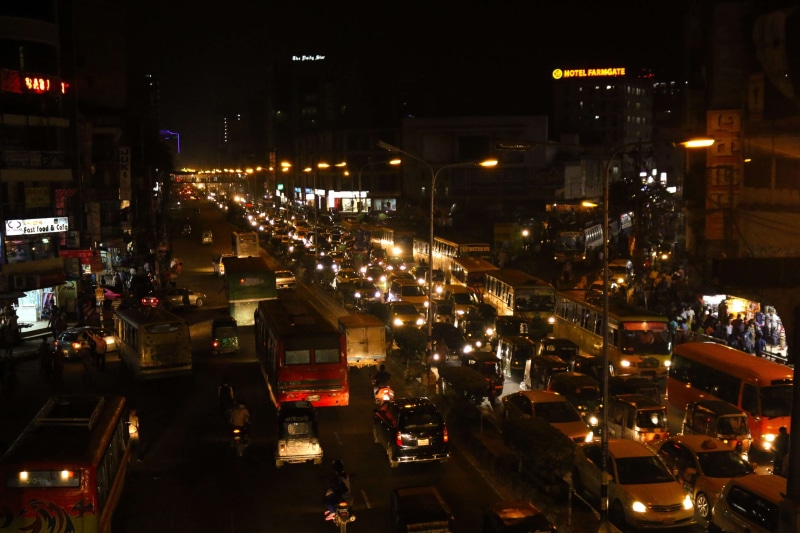 traffic, building, cityscape, car, no people, city street, lighting equipment, motor vehicle, architecture, city life, high angle view, mode of transportation