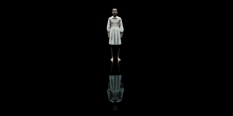 no people, full length, indoors, joyce, science, black background, portrait, technology, transparent, standing, human representation, things, reflection
