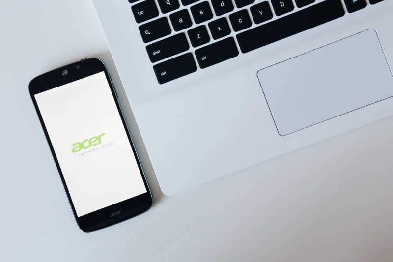 business, silver colored, mobility, portability, technology, computer, mobile phone, computer equipment, internet, acer, connection, laptop, keypad, pC