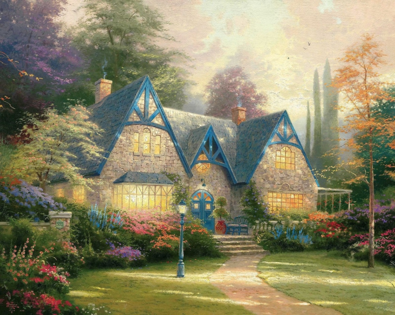 cultures, outdoors, autumn, flowers, plant, season, flowering plant, house, village, cottage, grass, estate, old-fashioned, church, beauty in nature, brown