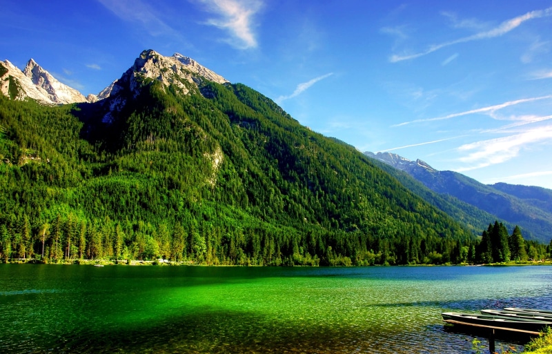 nautical vessel, reflection, upper bavaria, non-urban scene, beauty In Nature, adventure, sky, 2K, idyllic, scenics, green Color, hiking, plant, wilderness Area