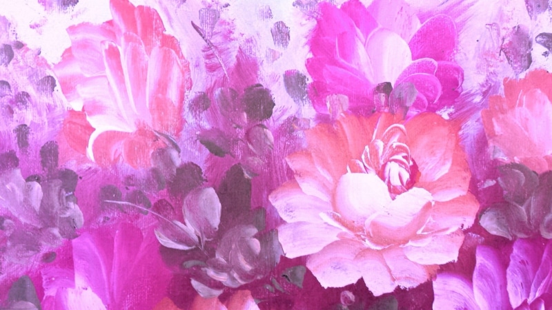 poster, vulnerability, growth, 1080P, pink color, nature, decoration, fragility, beauty in nature, freshness, purple, bunch of flowers, flower head, canvas