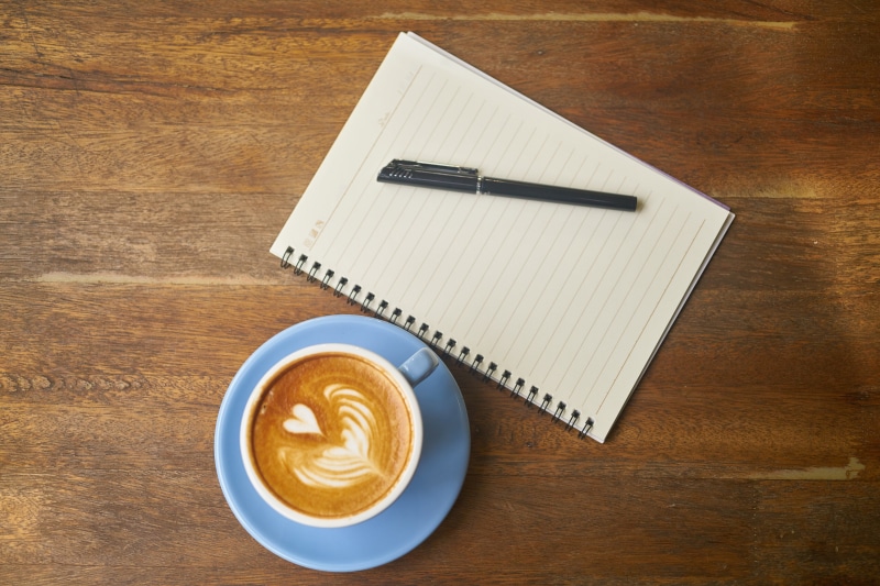 cup, background, still life, frothy drink, caffeine, photography, froth art, surface, no people, crockery, work, white, wood - material, drink, refreshment