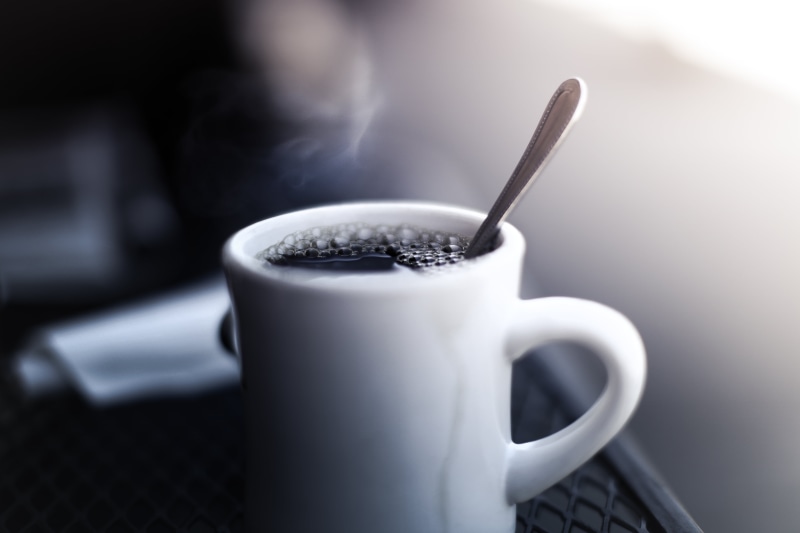 cafe, espresso, coffee - Drink, heat - Temperature, black  coffee, spoon, caffeine, Jo, steam, black, ceramic, 5K, close-up, cup, highland, Morning, black coffee