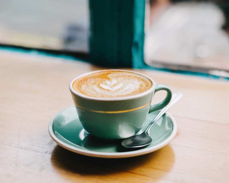 frothy drink, grey, hot drink, cup, saucer, espresso, focus on foreground, caffeine, morning, still life, no people, table, freshness, cafe, latte, heat - Temperature