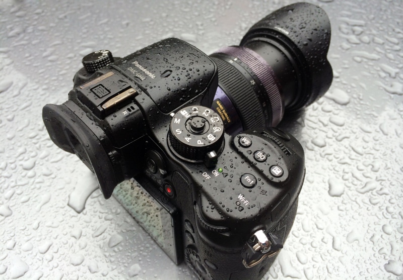 black, Weather Resistant, lens - Optical Instrument, sLR Camera, Panasonic GH4, equipment, Wet Weather, camera, dslr, camera - Photographic Equipment, technology