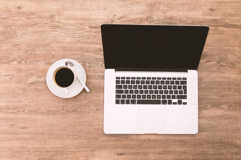 no people, coffee - drink, coffee cup, office work, computer key, success, work, keyboard, mug, workplace, cup, mac, directly above, indoors, ceramic, black and gray